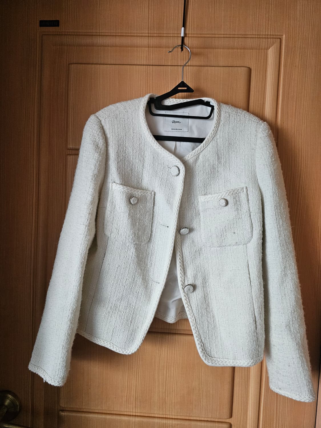 로엠 아이보리 트위드 자켓 상품이미지1