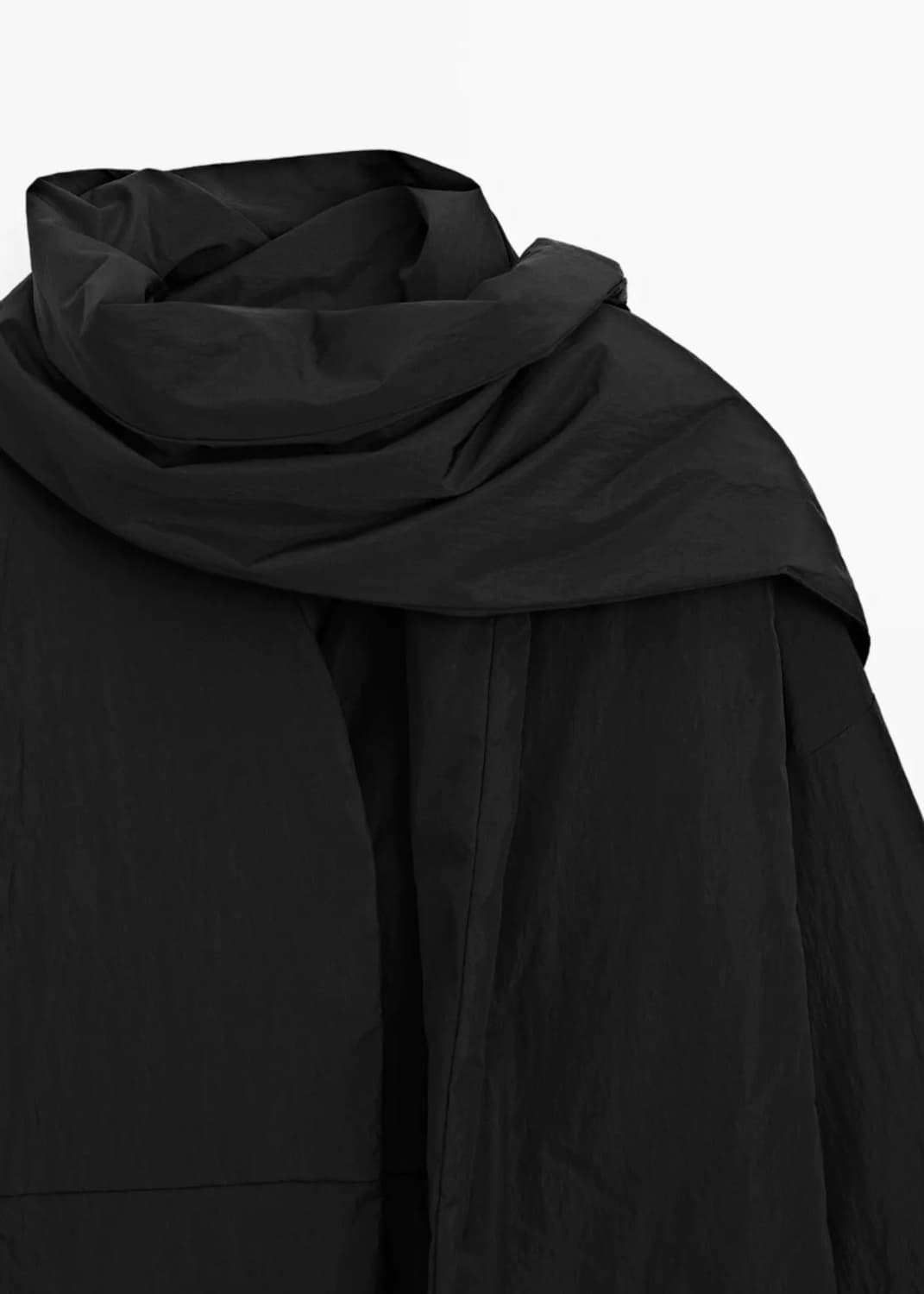 마시모두띠 머플러 디테일 워터레펠런트 롱 패딩 코트 상품이미지3