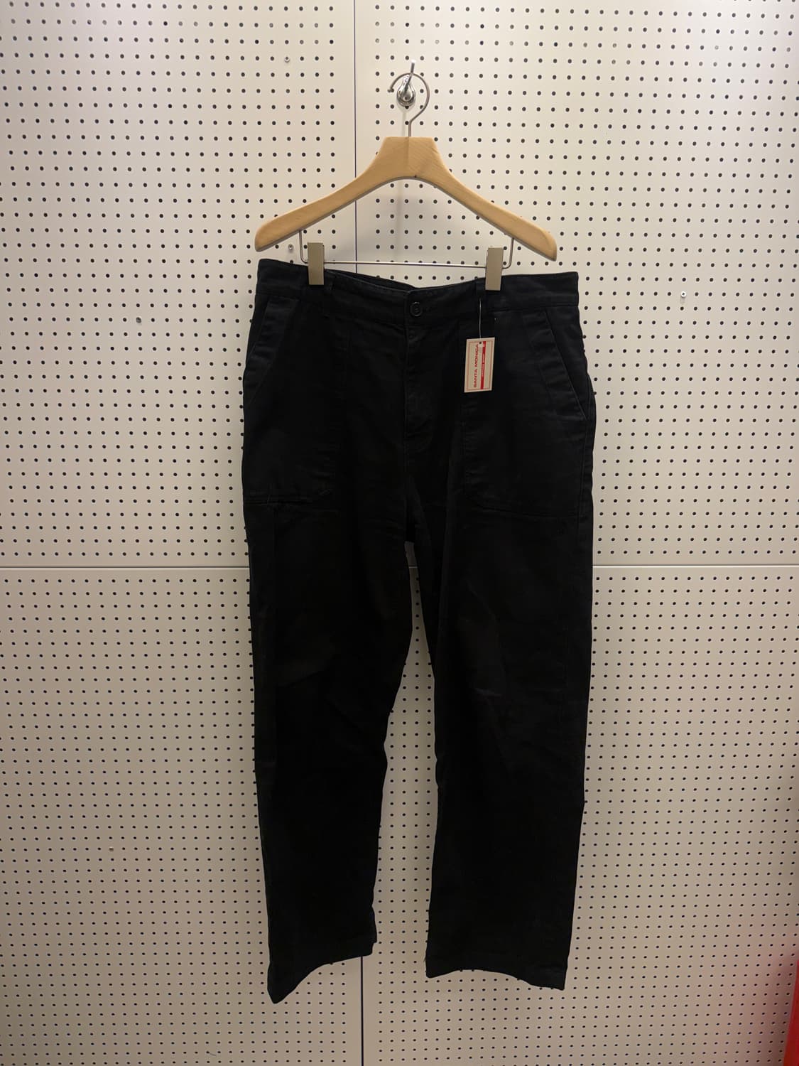 유니폼 브릿지 블랙 코튼 팬츠 U472 상품이미지2