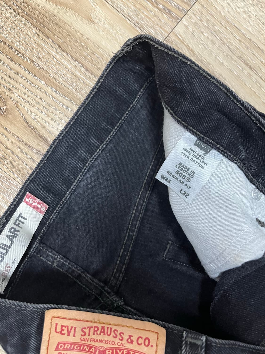 00s 리바이스 505 흑청바지 34 상품이미지6