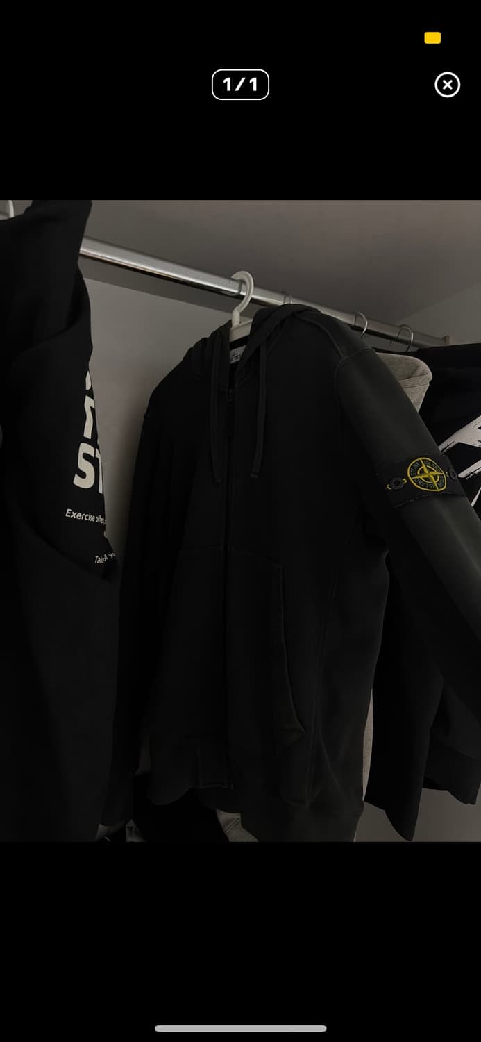 스톤아일랜드 후드집업 정품 xl 블랙 판매합니다 상품이미지1