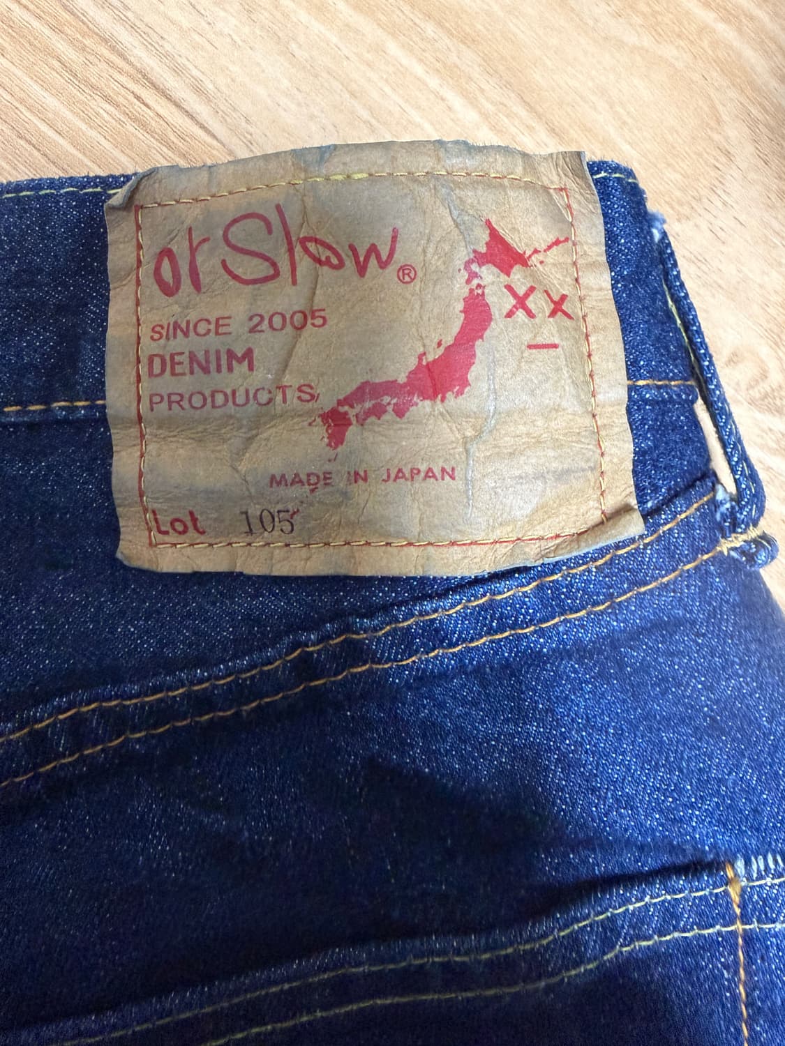 오어슬로우 105 원워시 4사이즈 판매합니다 상품이미지5