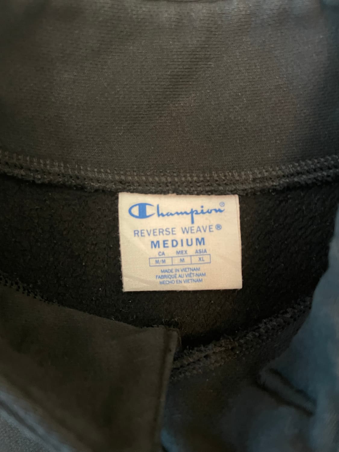 챔피온 리버스위브 버튼 풀오버 맨투맨 블랙 상품이미지4