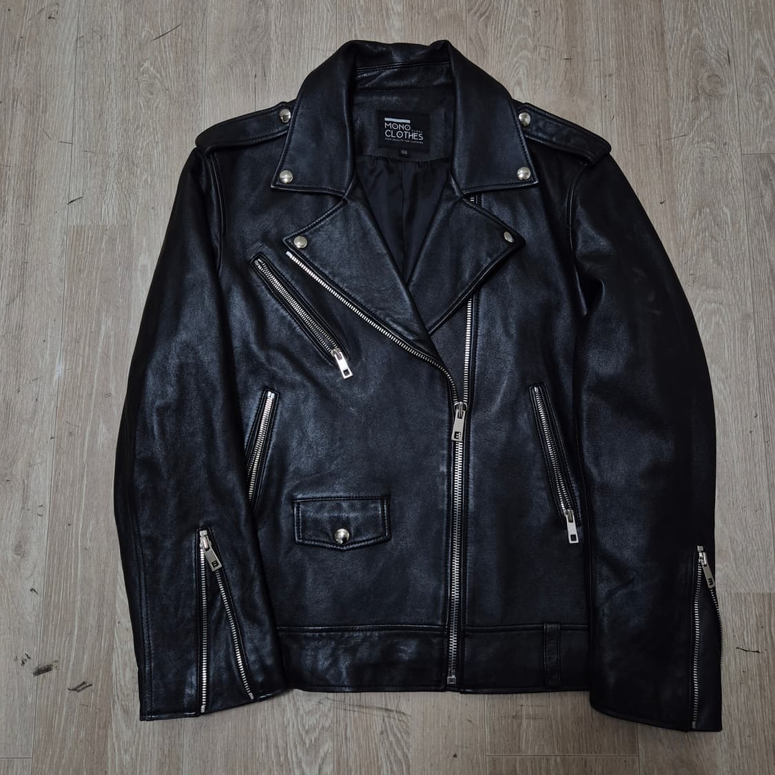 MONO CLOTHES 모노클로즈 양가죽 라이더 가죽자켓 L(100) 상품이미지1
