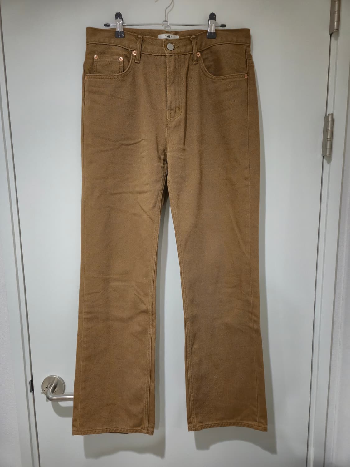 [타일레] 2022fw 세미부츠컷 브라운 데님 상품이미지1