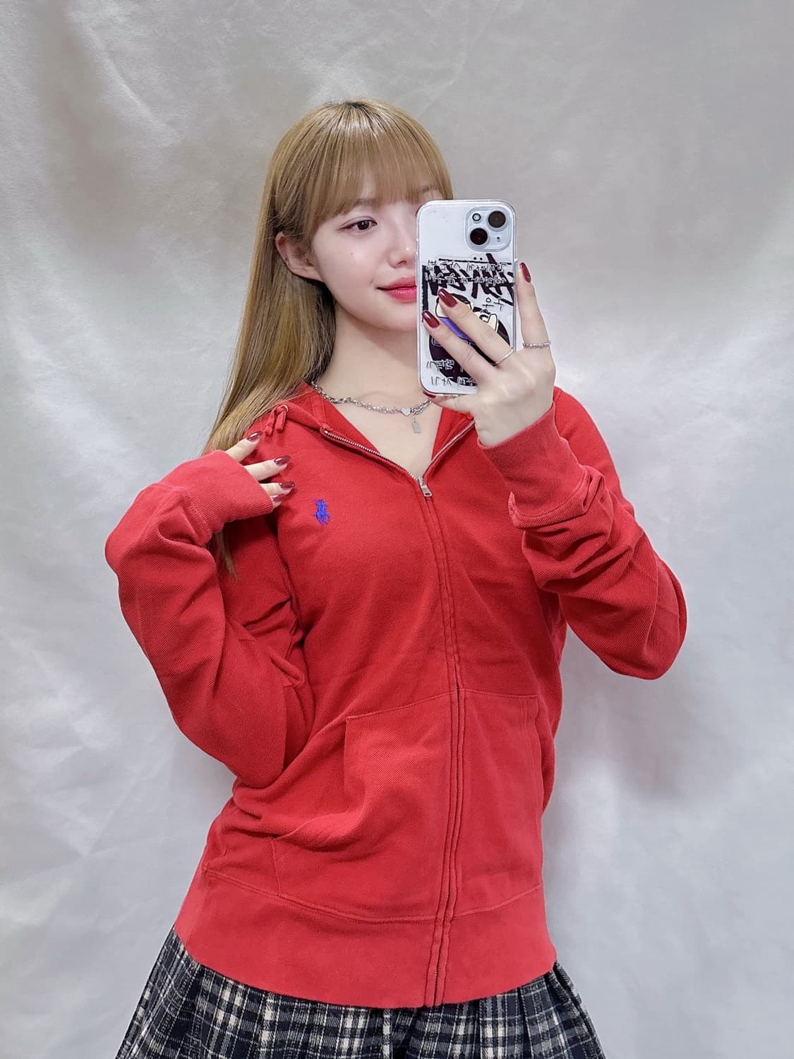 폴로 랄프로렌 레드 포니 후드집업  상품이미지2