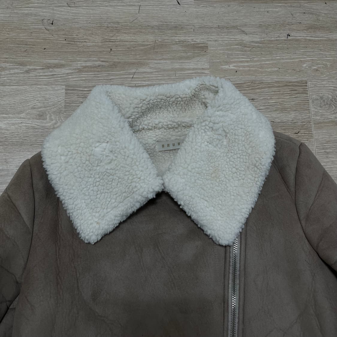 브루니 BRUNI 양털 스웨이드 무스탕 자켓 M/95 상품이미지2