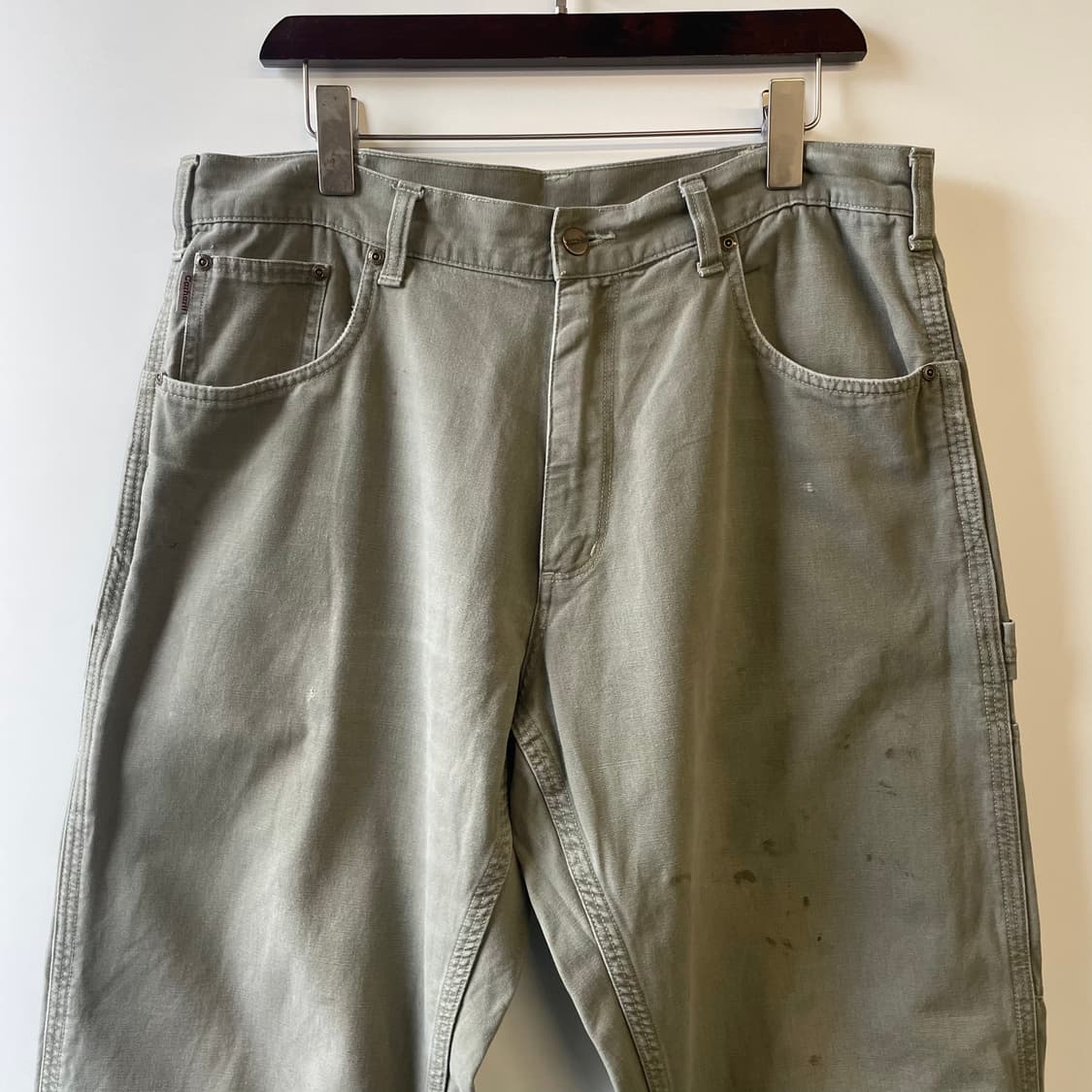 칼하트 모스그린 카펜터 워크팬츠 상품이미지2