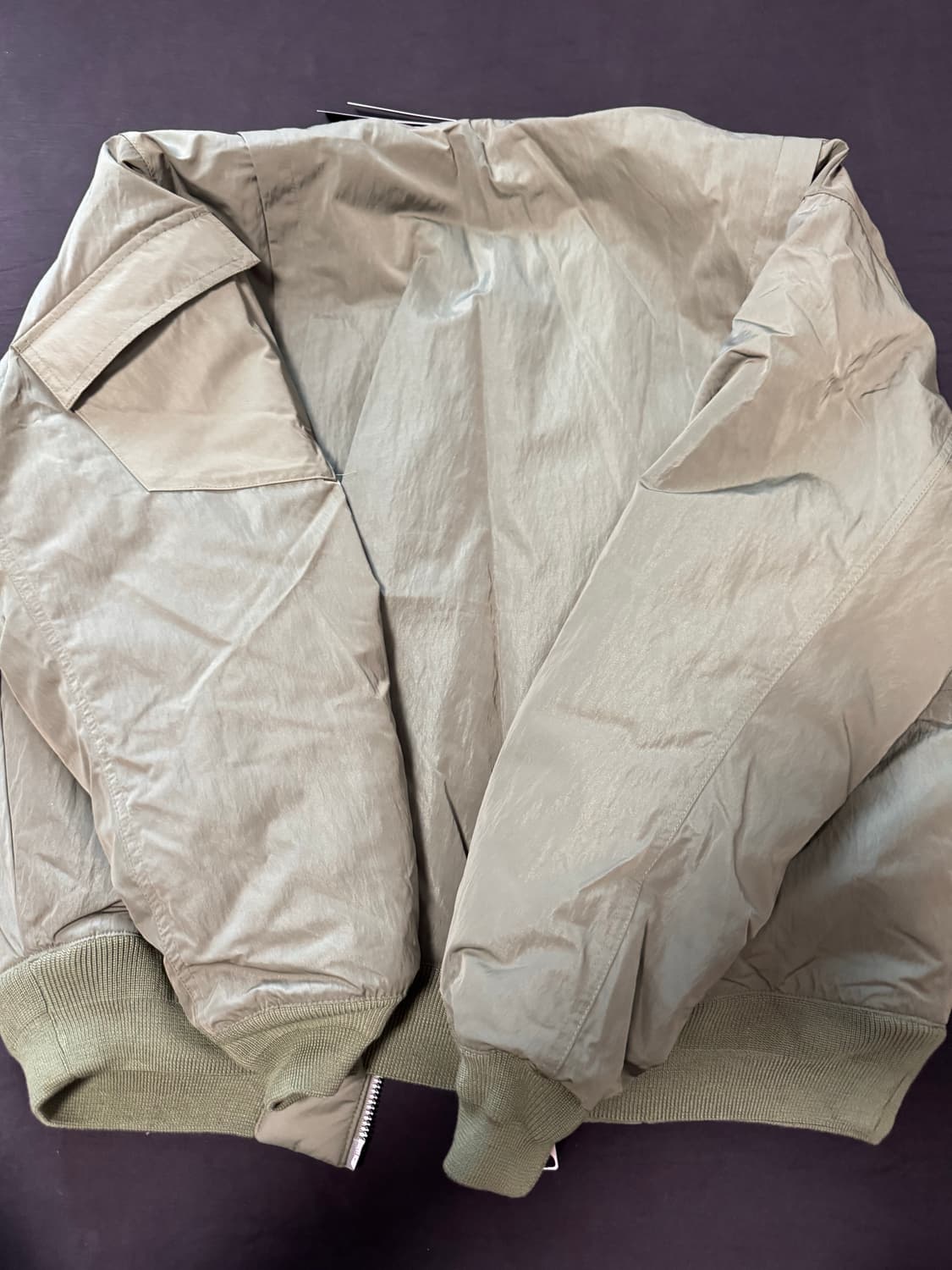 정품새제품 나이키 조던 에센셜 레니게이드 MA-1 올리브 2XL 상품이미지5