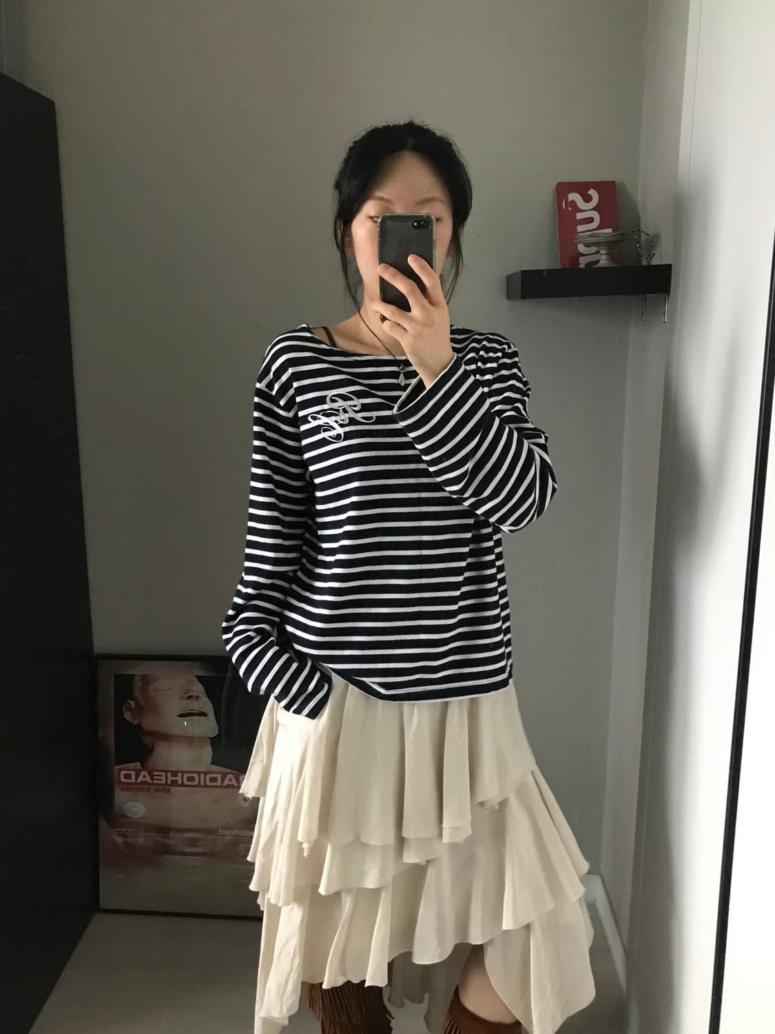 렉토 보트넥 스트라이프 롱슬리브티 상품이미지4