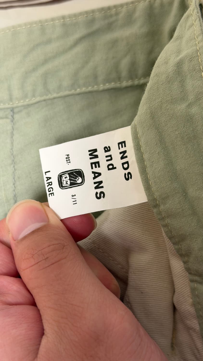 [L] Ends and Means 더블니 페인터 팬츠 23ss 상품이미지3