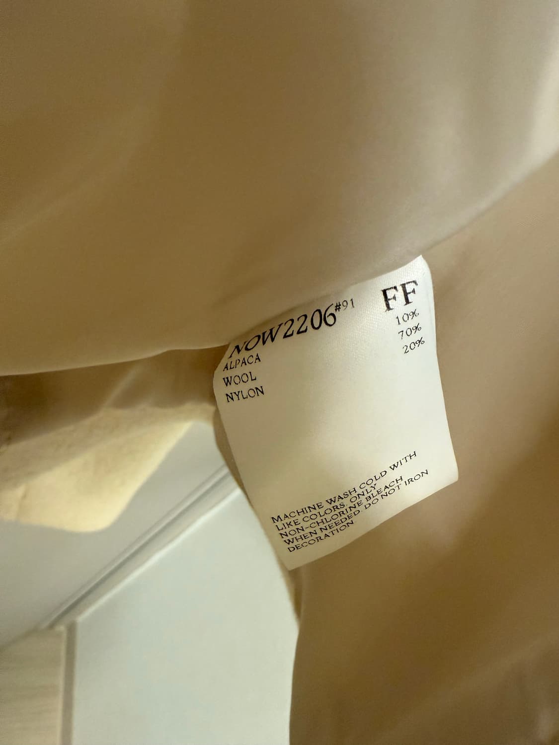 네이비카운티 부클 더플 코트 에크루 상품이미지4