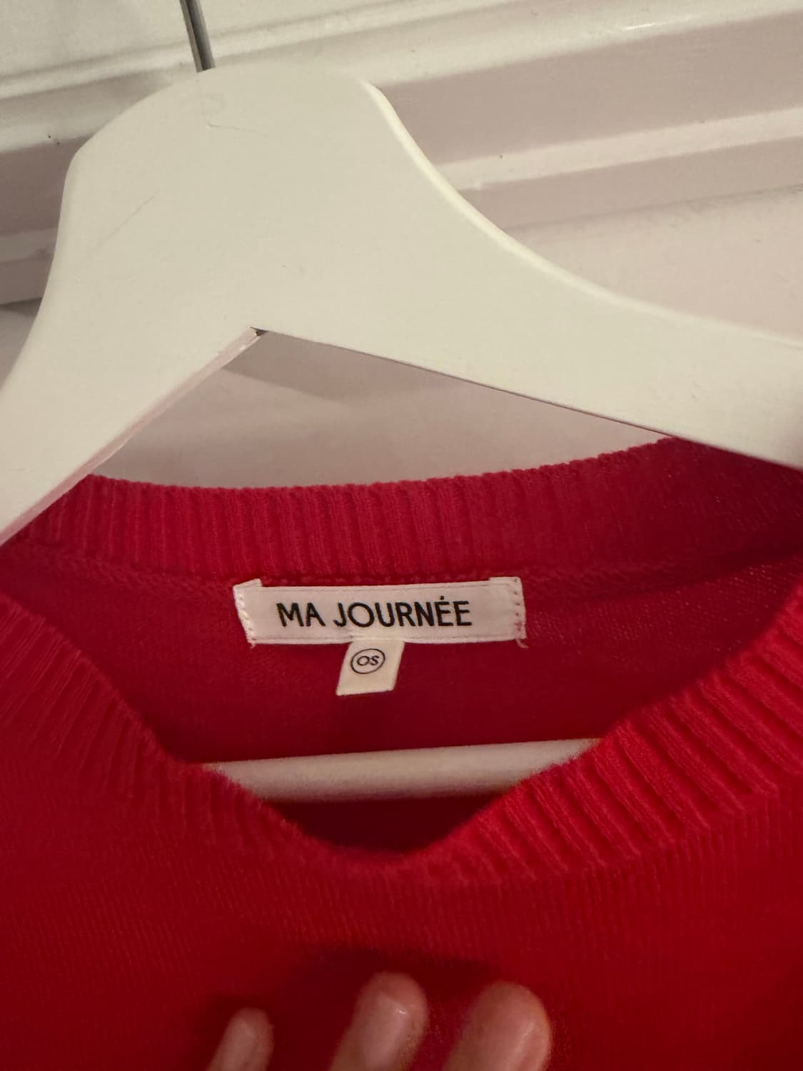 마조네 레드 니트 상품이미지4