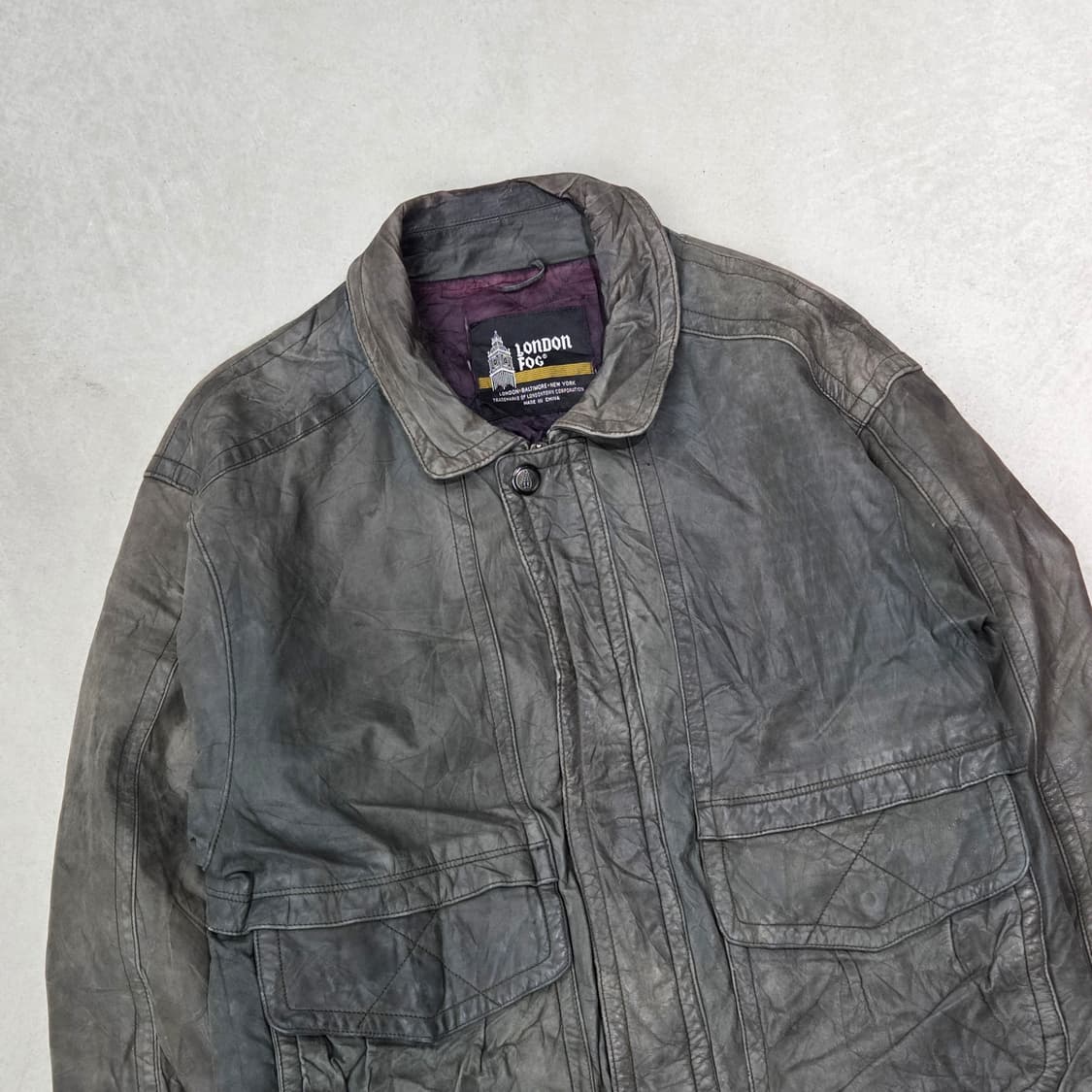런던포그 레더 봄버자켓 s09150 상품이미지3