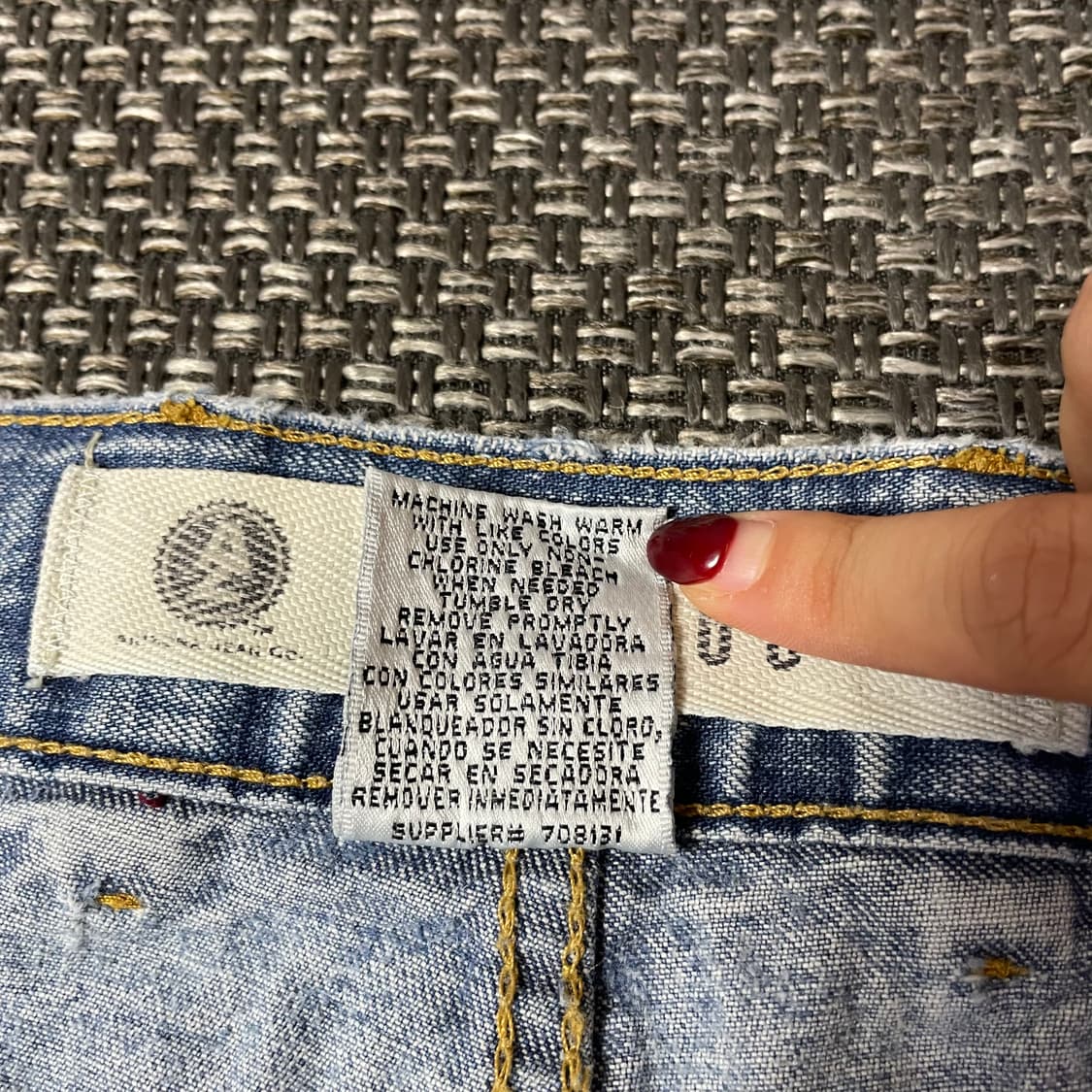 (40) 빈티지 40X32 중청 카고 데님 팬츠 상품이미지4