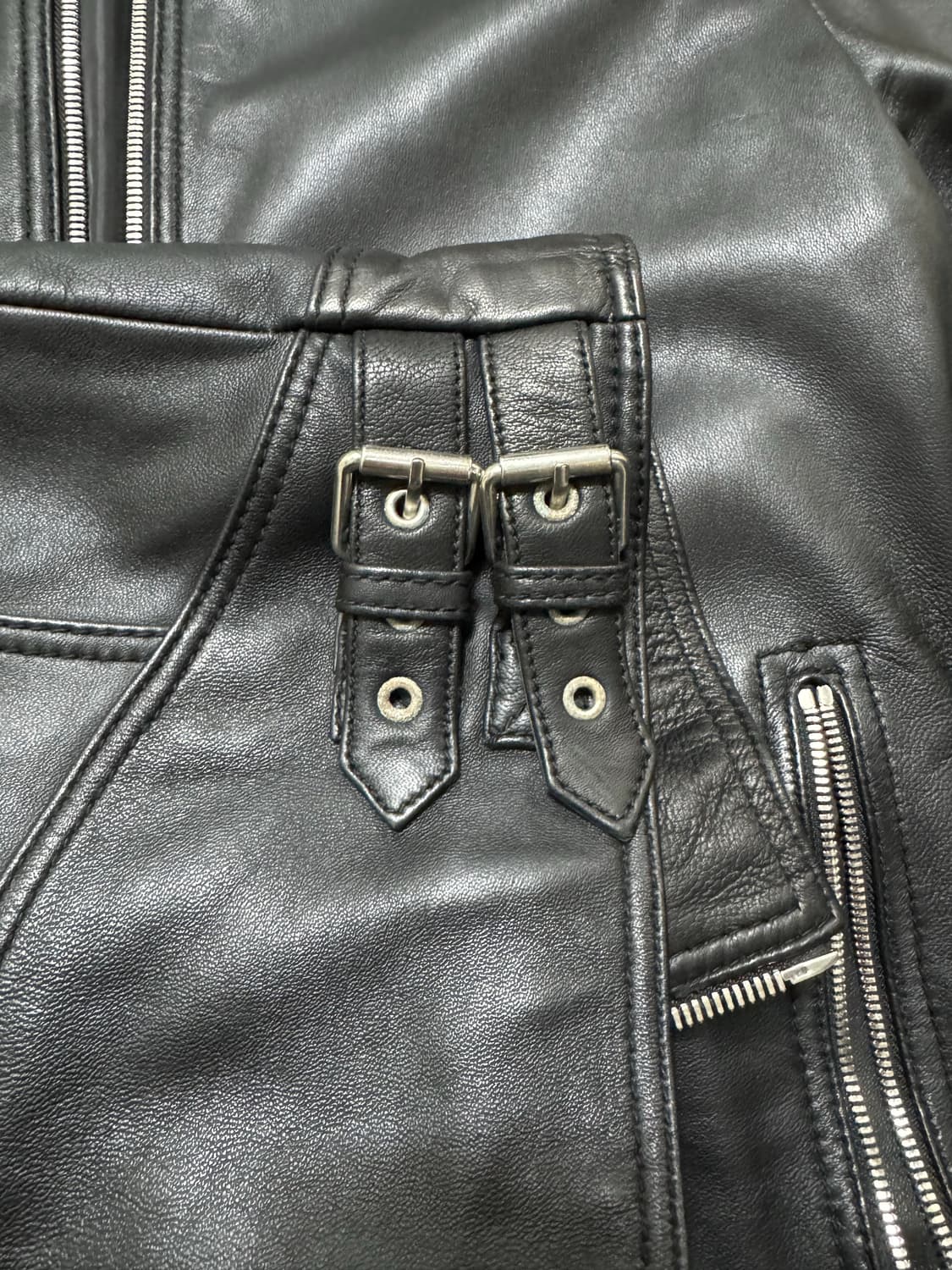ZARA 양가죽 라이더 자켓 상품이미지3