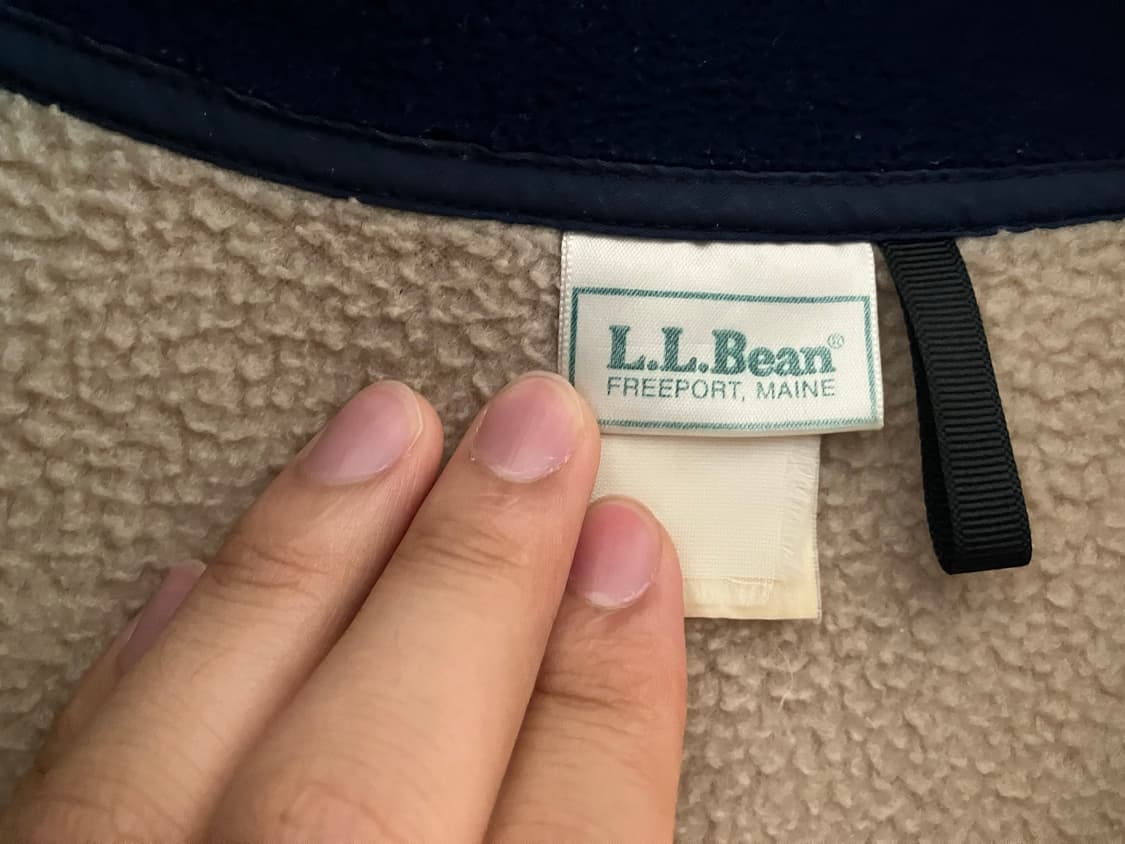 90s ll.bean 플리스 하프집업 상품이미지6