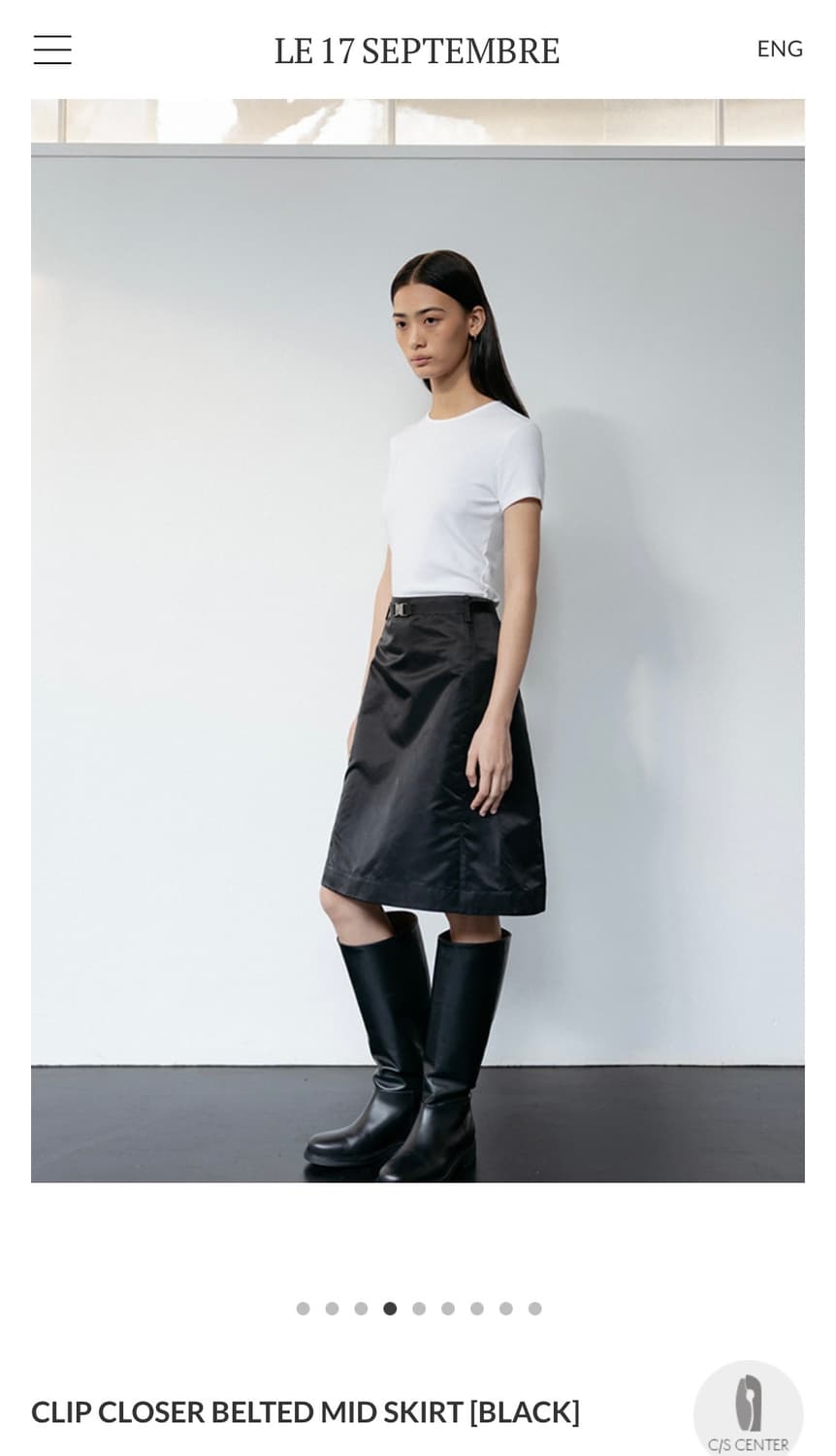 [36]르17셉템버 나일론 미디스커트 상품이미지2