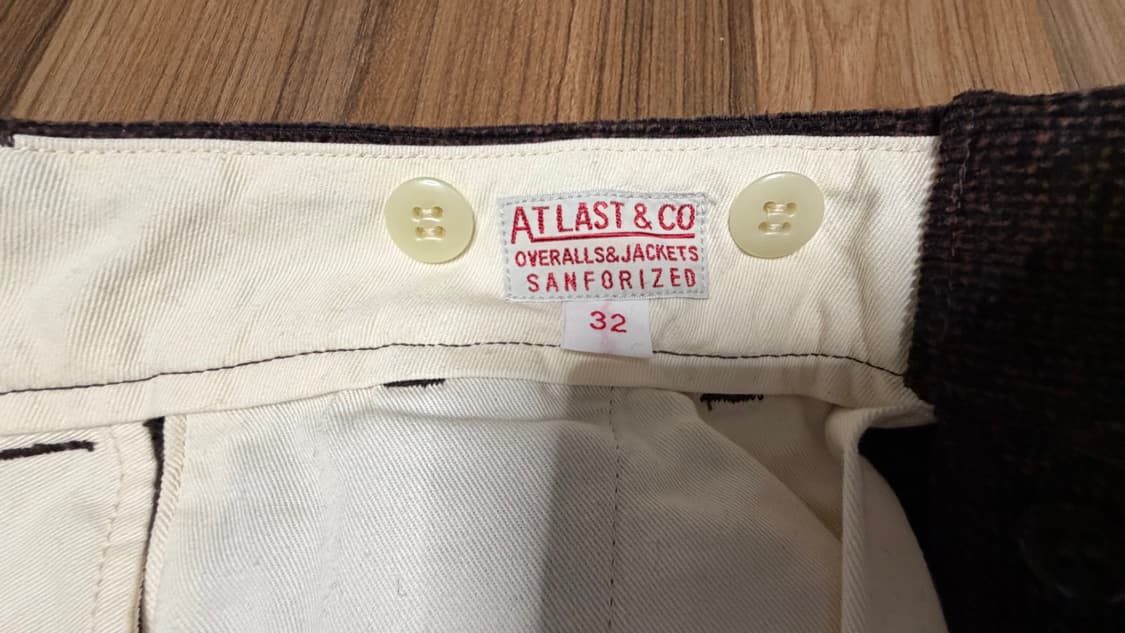 타임원클로딩 브라운 코듀로이 트라우저 상품이미지2