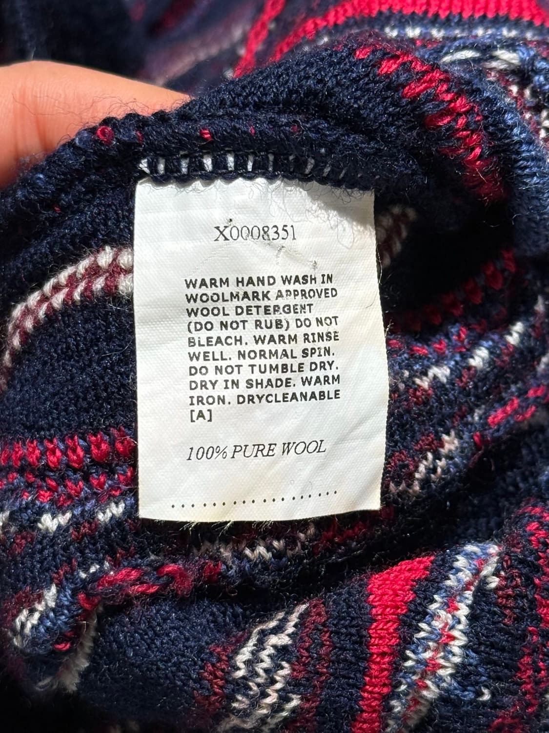 퓨얼리 오스트레일리안 멀티컬러 케이블 니트 집업 상품이미지8