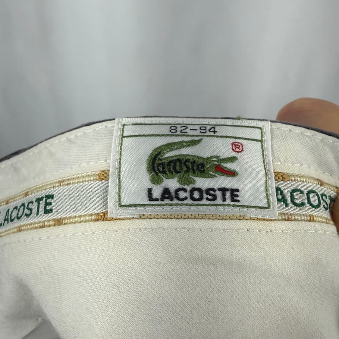 (30) 라코스테 올드스쿨 투턱 코듀로이 팬츠 블랙 상품이미지5