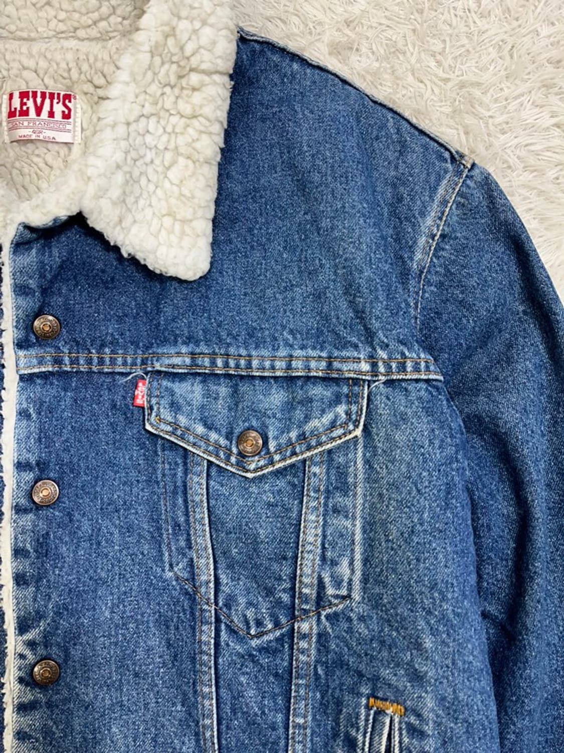 90's 리바이스 쉐르파 데님 자켓/USA/#2842 상품이미지2