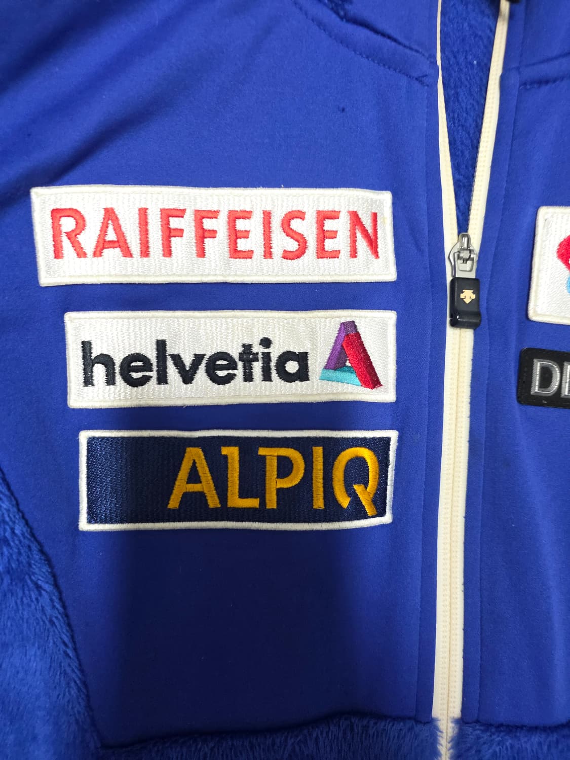 데상트 블루 스위스콤 후드집업 남녀공용 100 62 53 상품이미지3