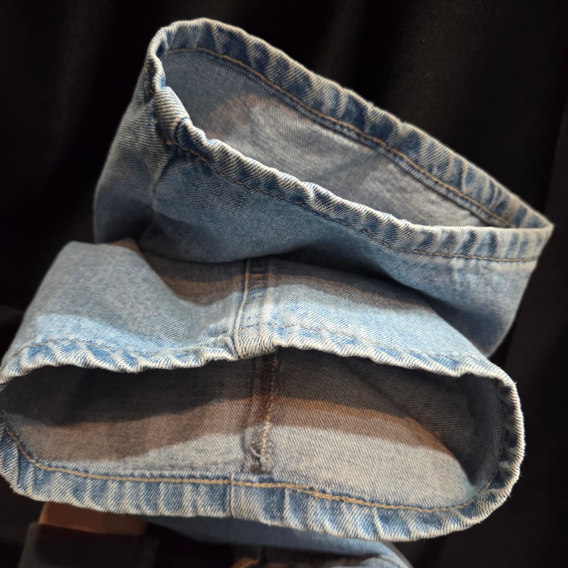 SATUR 세터 핀턱 워싱 와이드 데님팬츠 상품이미지6