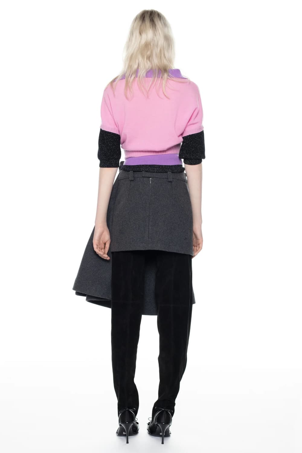 [S]어거스트 바론 All-in 25fw TRIPLE 레이어트 니트/핑크 상품이미지7