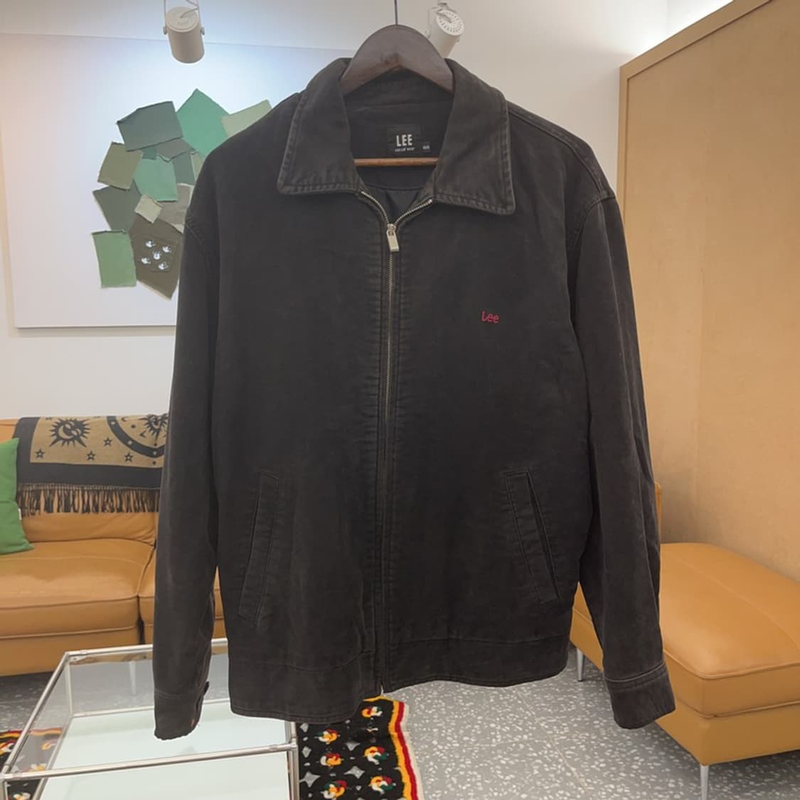 LEE 90's 스펠 로고 빈티지 워크 자켓 100 C06563 상품이미지3