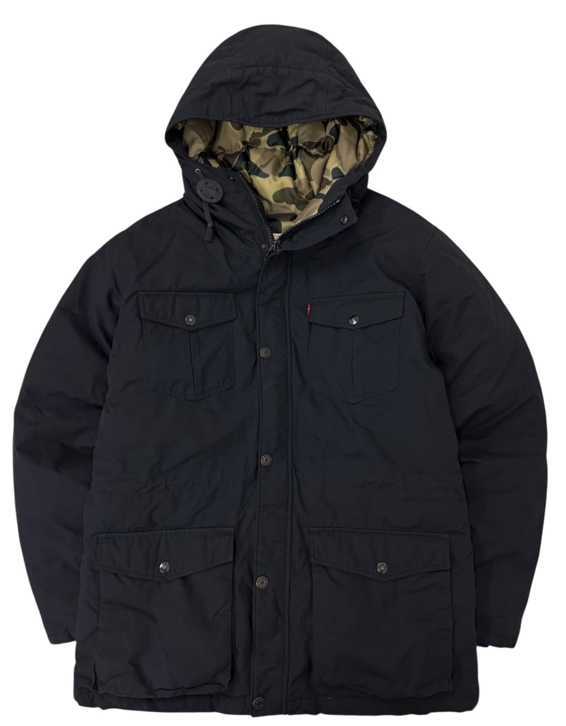 리바이스 카라코람 밀리터리 덕다운 패딩 블랙 (L) 상품이미지1