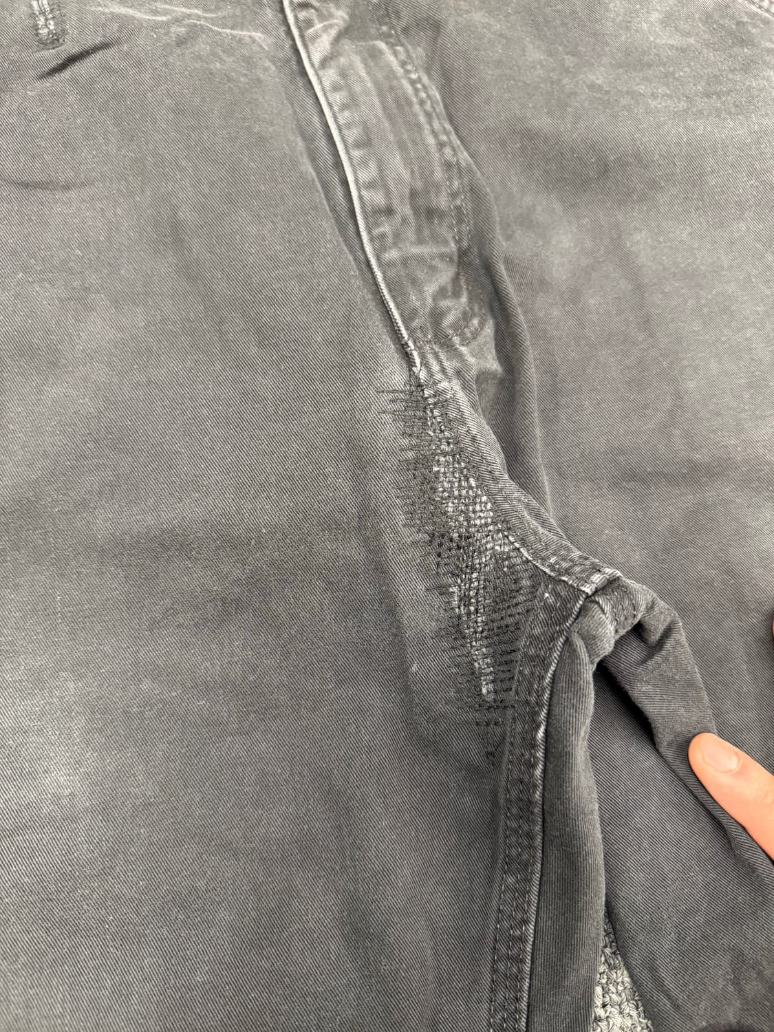 36)칼하트 빈티지 B324-BLK 릴렉스드 핏 싱글니 워크 팬츠 블랙 상품이미지3