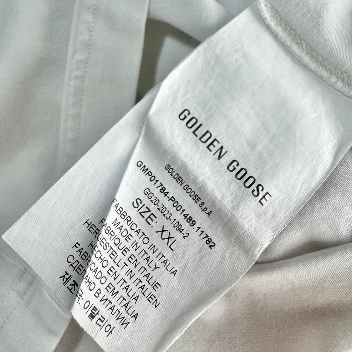 골든구스 23 스타 로고 반팔 티셔츠 XXL 상품이미지5