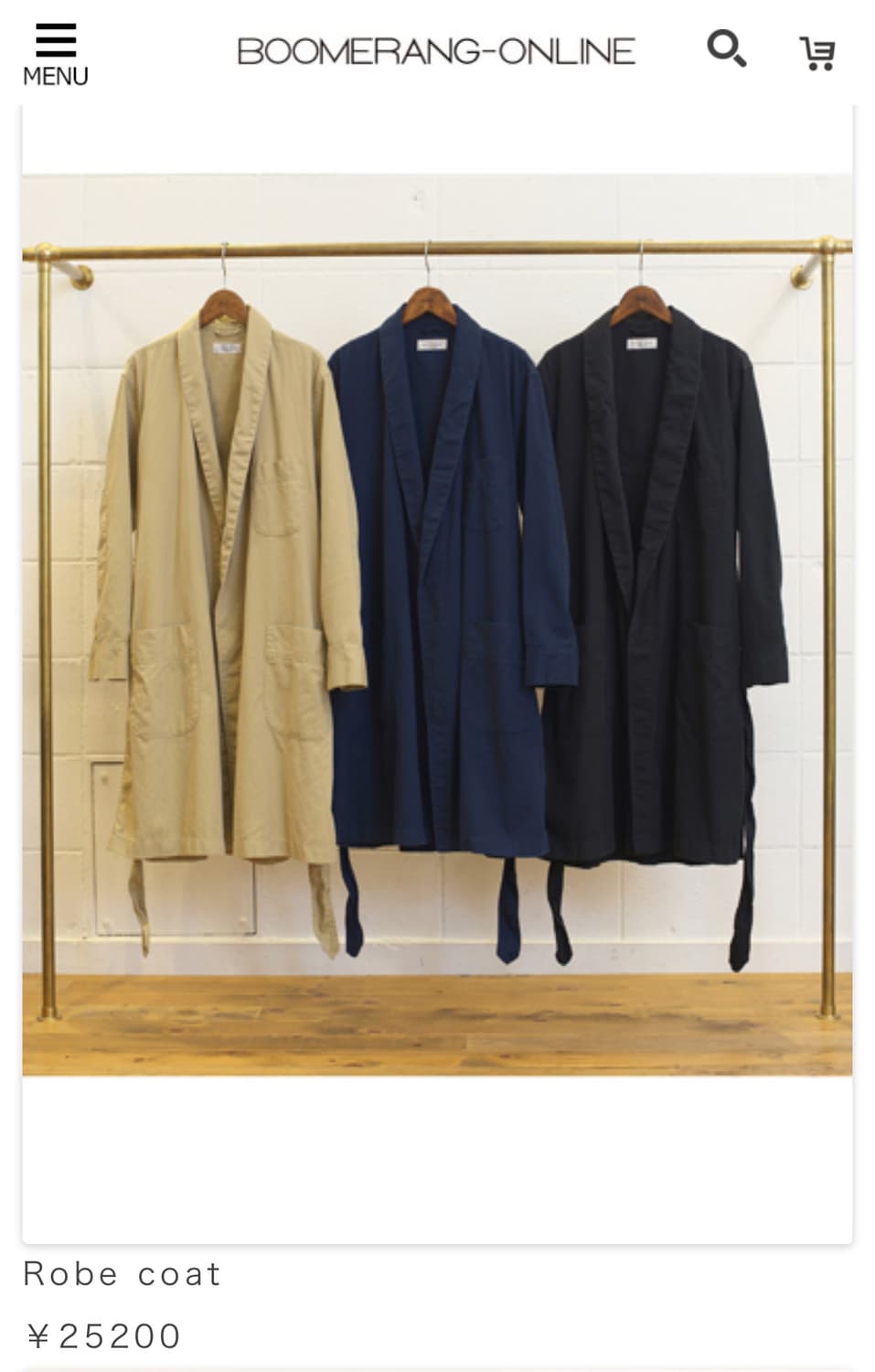 언유즈드 로브코트 가운코트 상품이미지8