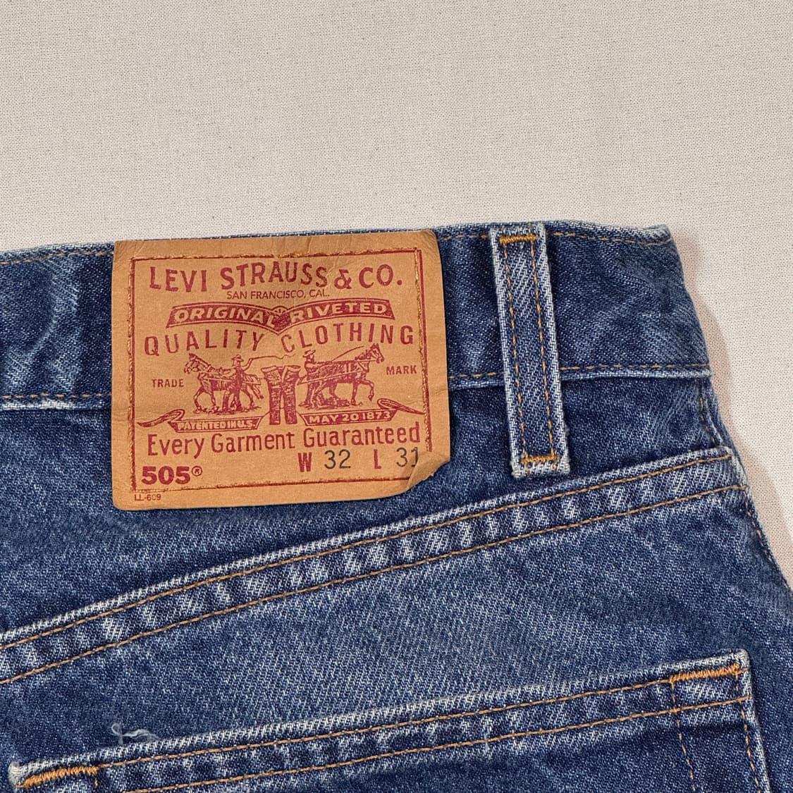 32inch) 리바이스 505 데님 청바지 USA 00s 상품이미지3
