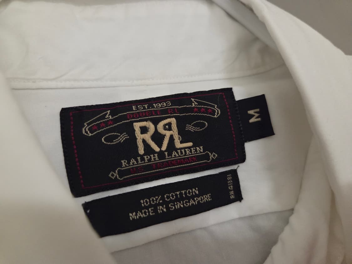 RRL 더블알엘 화이트 드레스 셔츠 M 상품이미지3