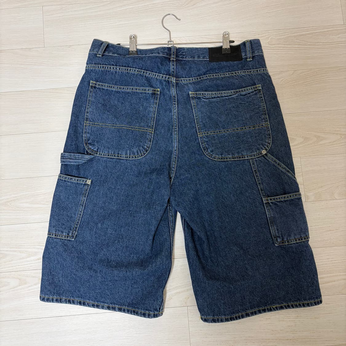 블랙아웃 피어스 더블니 쇼츠 반바지 인디고 m사이즈 상품이미지2