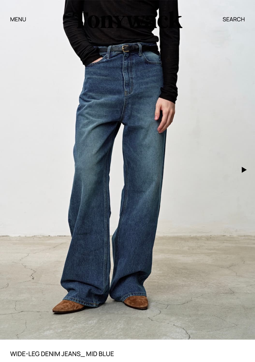 토니웩 와이드 레그 진 30 상품이미지1