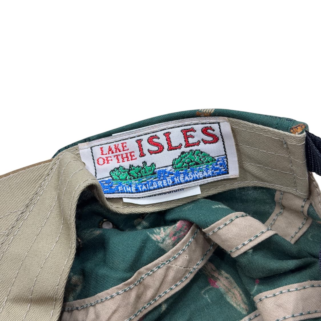 90s LAKE OF THE ISLES USA 롱빌캡 모자 상품이미지4