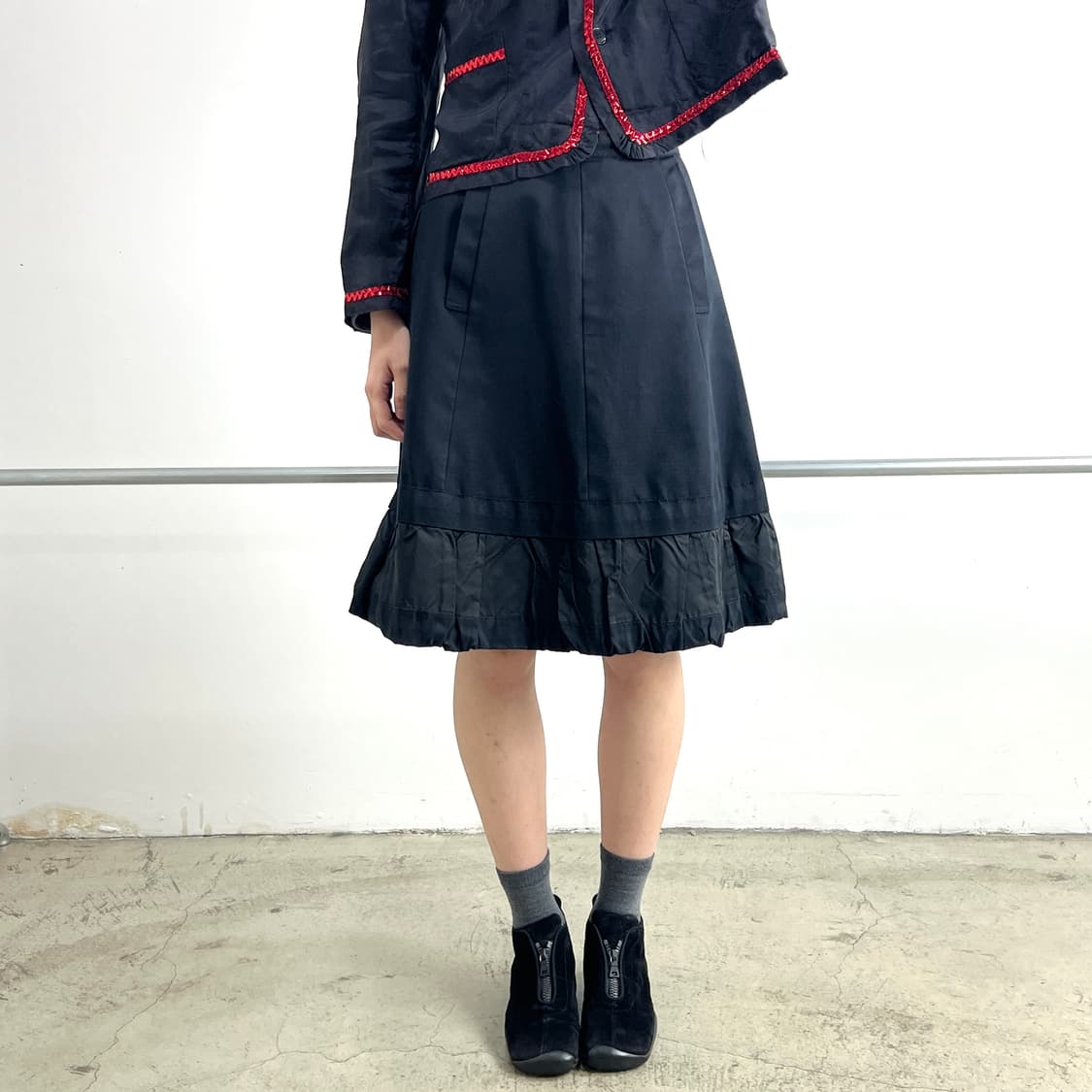 마크 바이 마크 제이콥스 실크 도트 플레어 스커트 상품이미지3