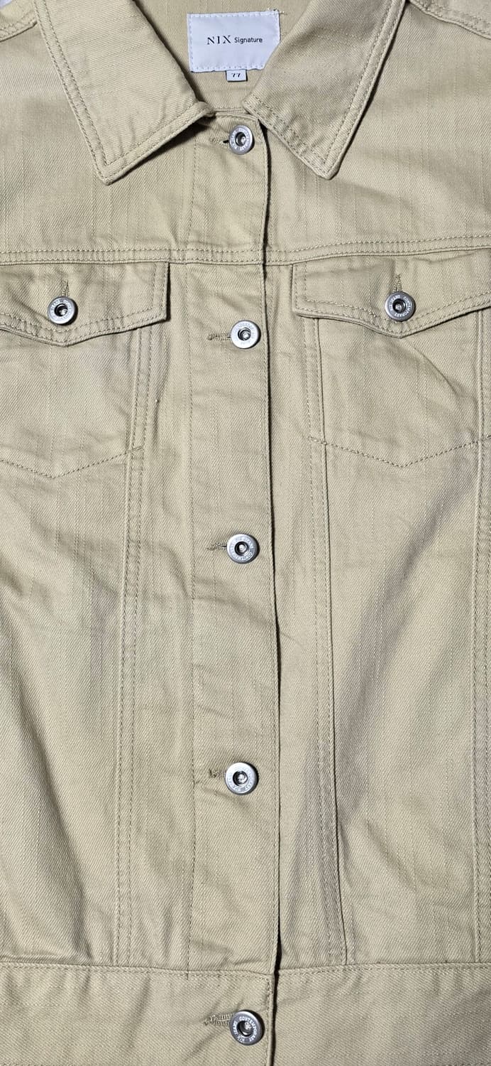 닉스 시그니처 여성 베이지 데님 자켓(77사이즈) 상품이미지5