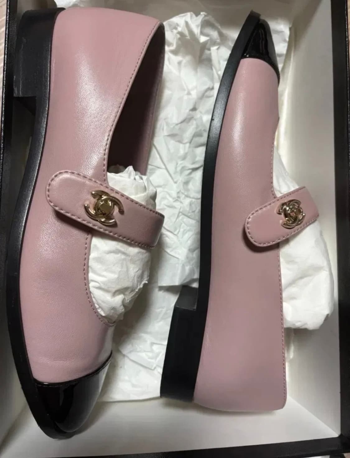 샤넬 턴락 메리제인 플랫 슈즈 38 상품이미지3