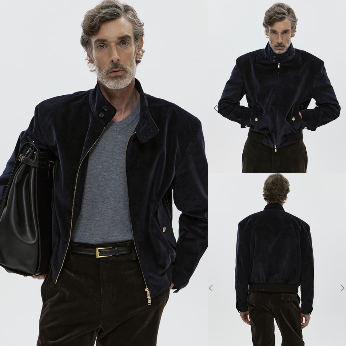 (M)25s Savage 세비지 코듀로이 투웨이 해링턴자켓 네이비 상품이미지10