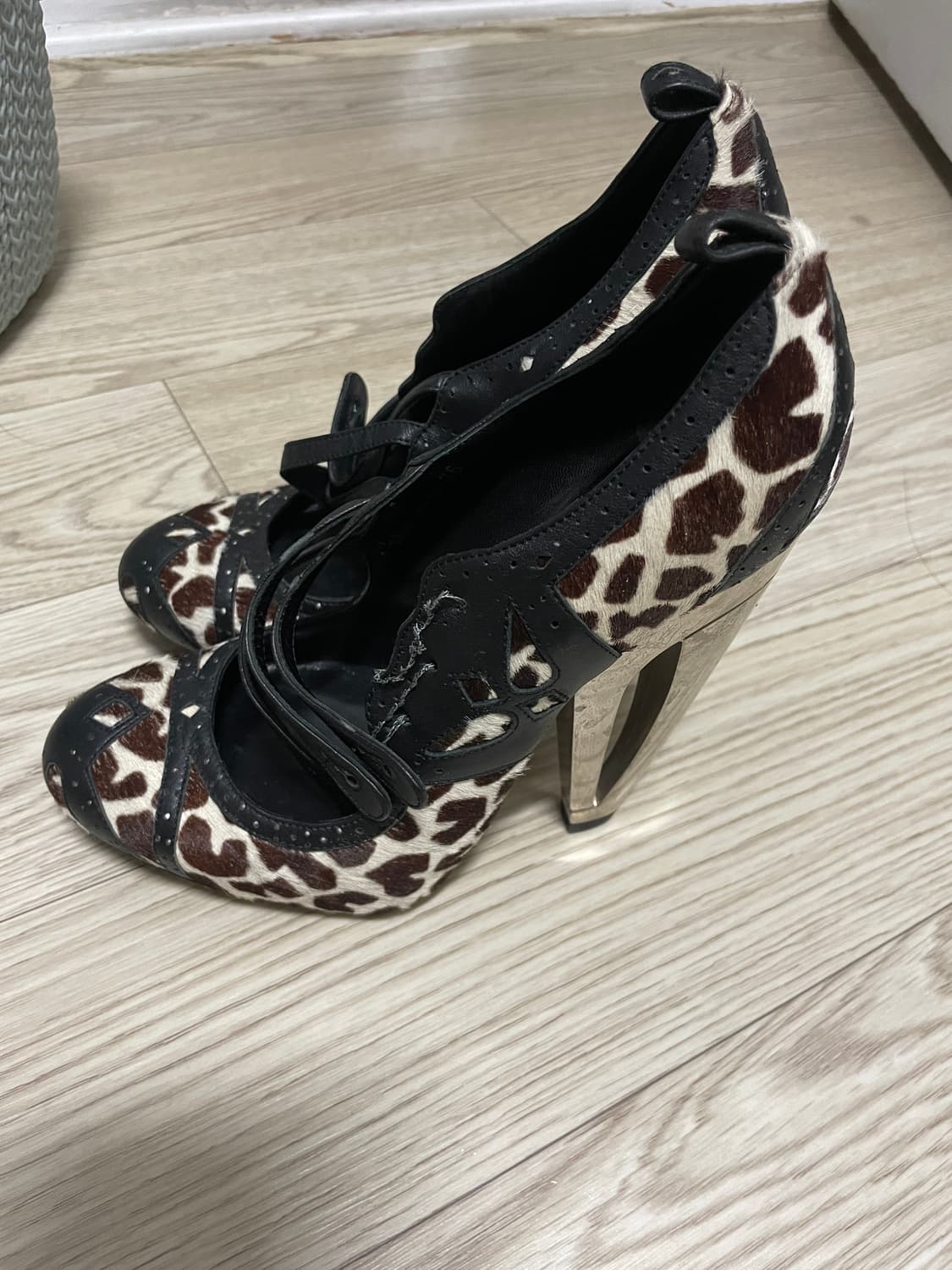 레오파드 송치 하이힐 상품이미지4
