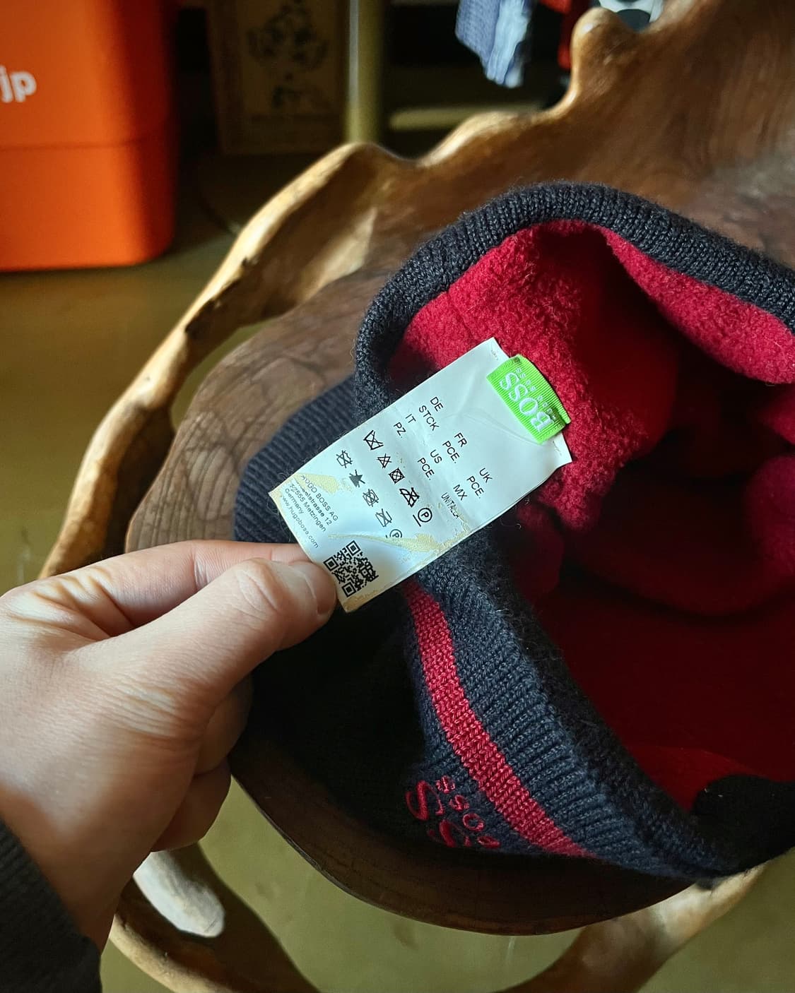 HUGO BOSS Red Line Knit Short Beanie 상품이미지7