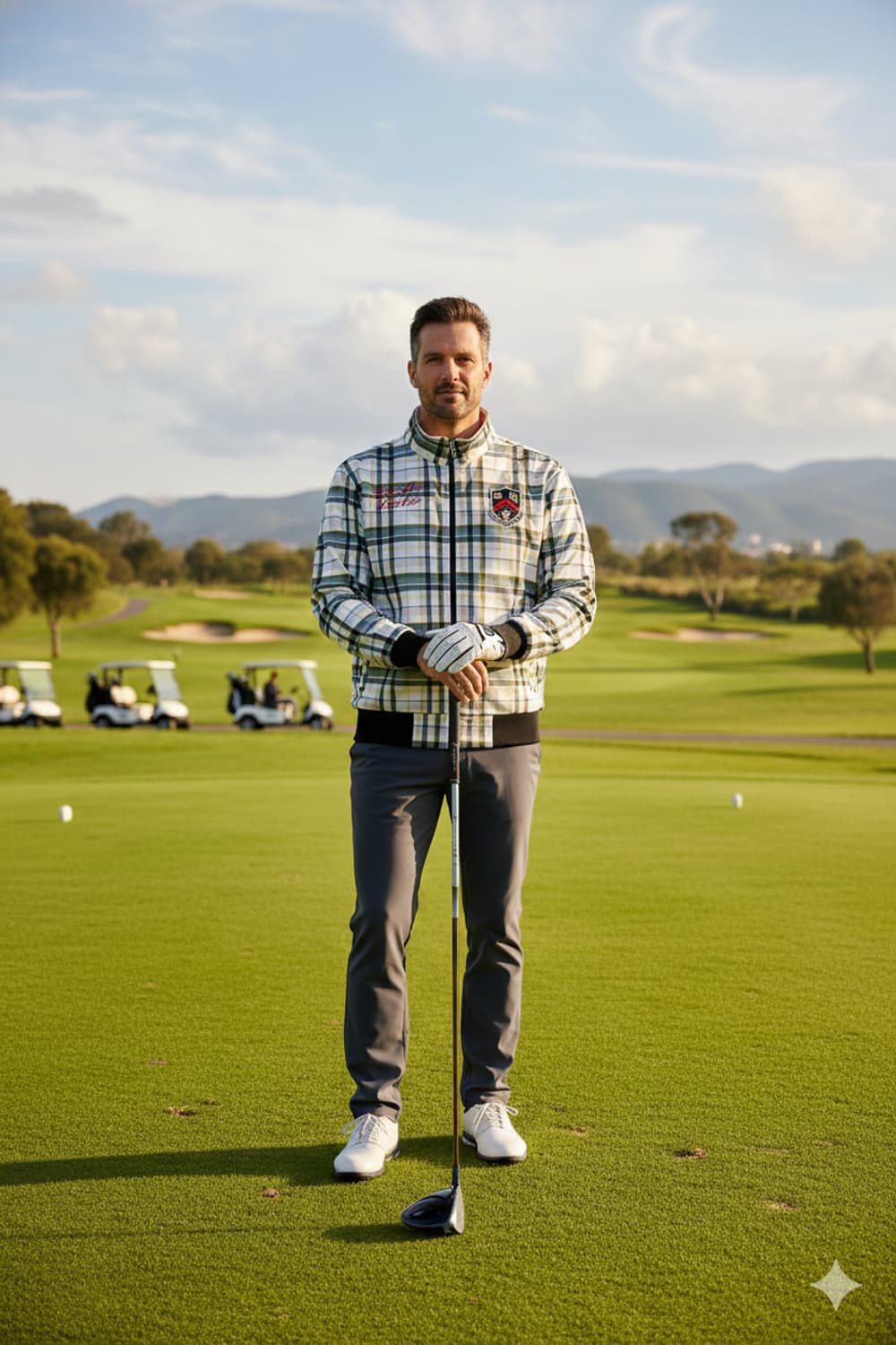 FILA GOLF 체크 집업 자켓 LL 상품이미지2