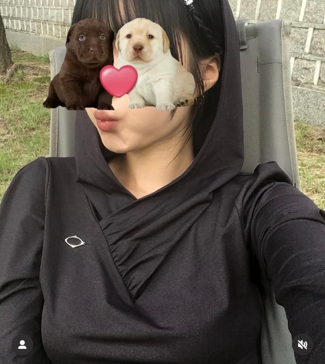 미스치프 셔링 후드 차콜 m 상품이미지4