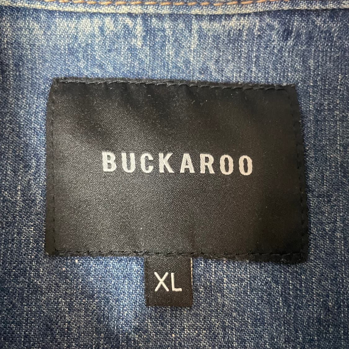 버커루 데미지 워싱 데님 셔츠 XL 상품이미지4