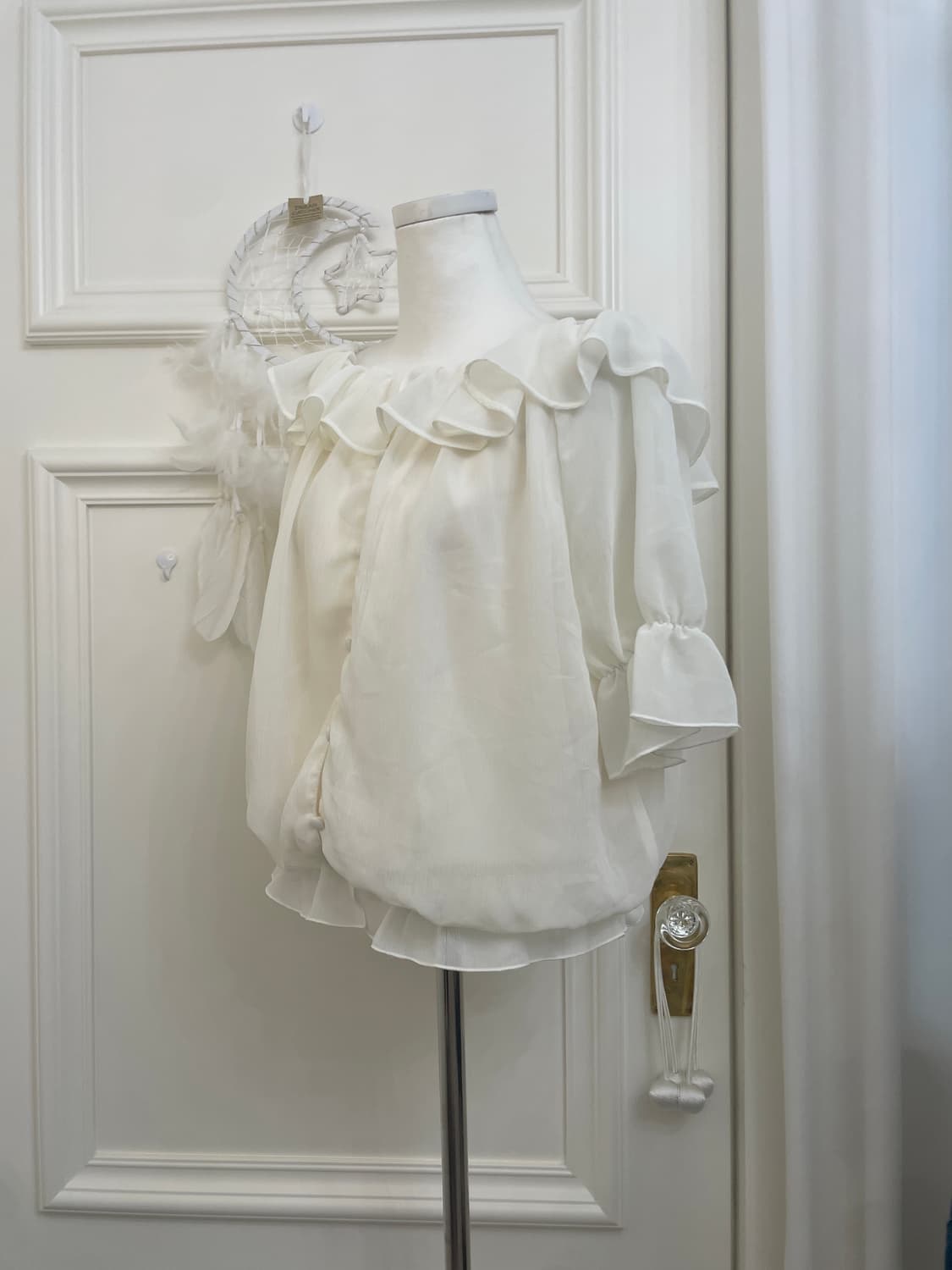 INGNI ivory ruffle button point blouse 상품이미지2