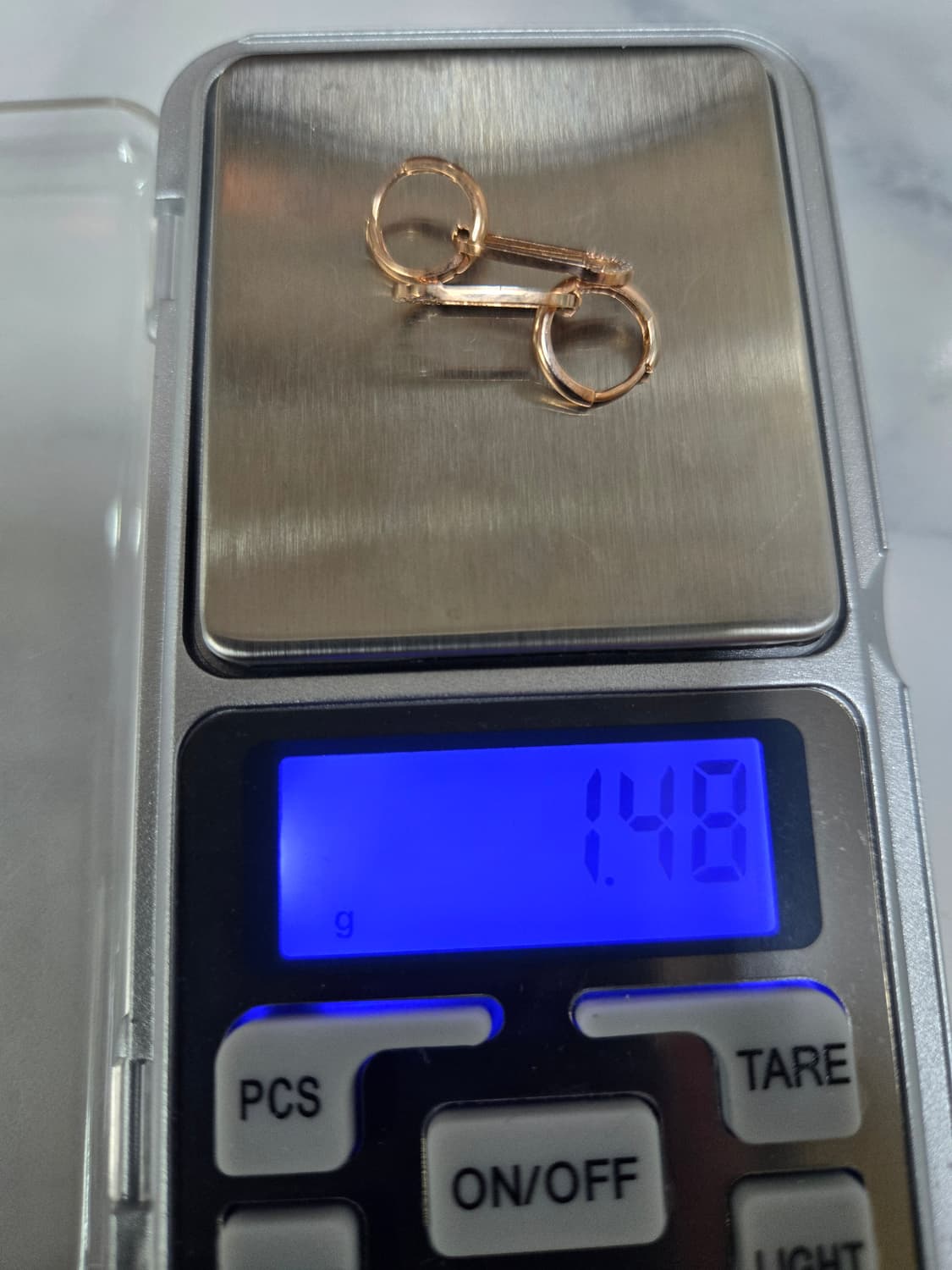 금값처분) 14k 로즈골드 클립 귀걸이  상품이미지6